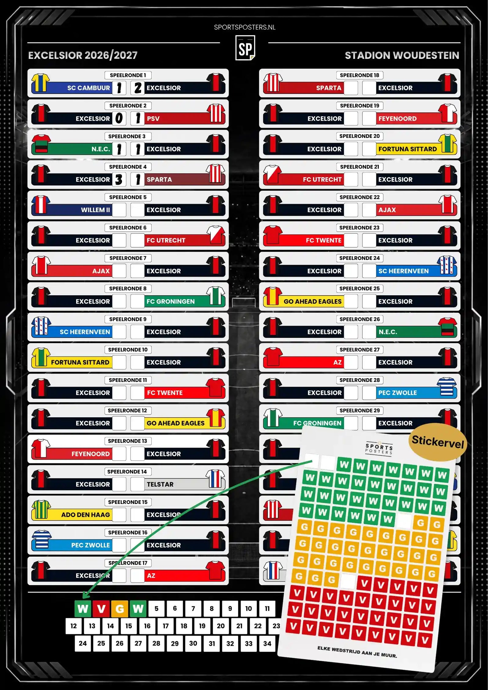 Excelsior 2026/2027 Invul Poster