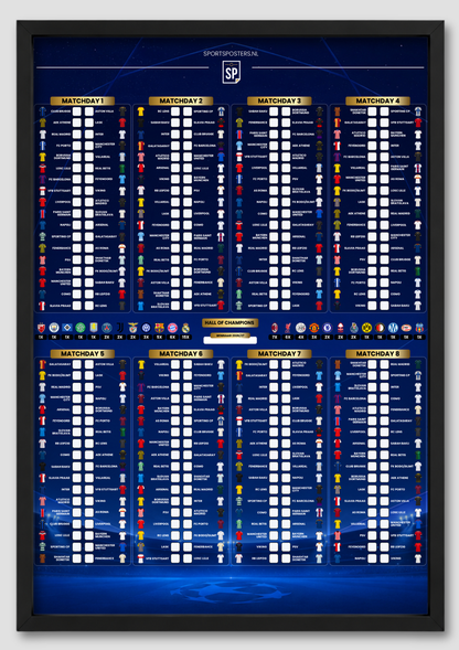 Champions League 2026/2027 Invul Poster A1
