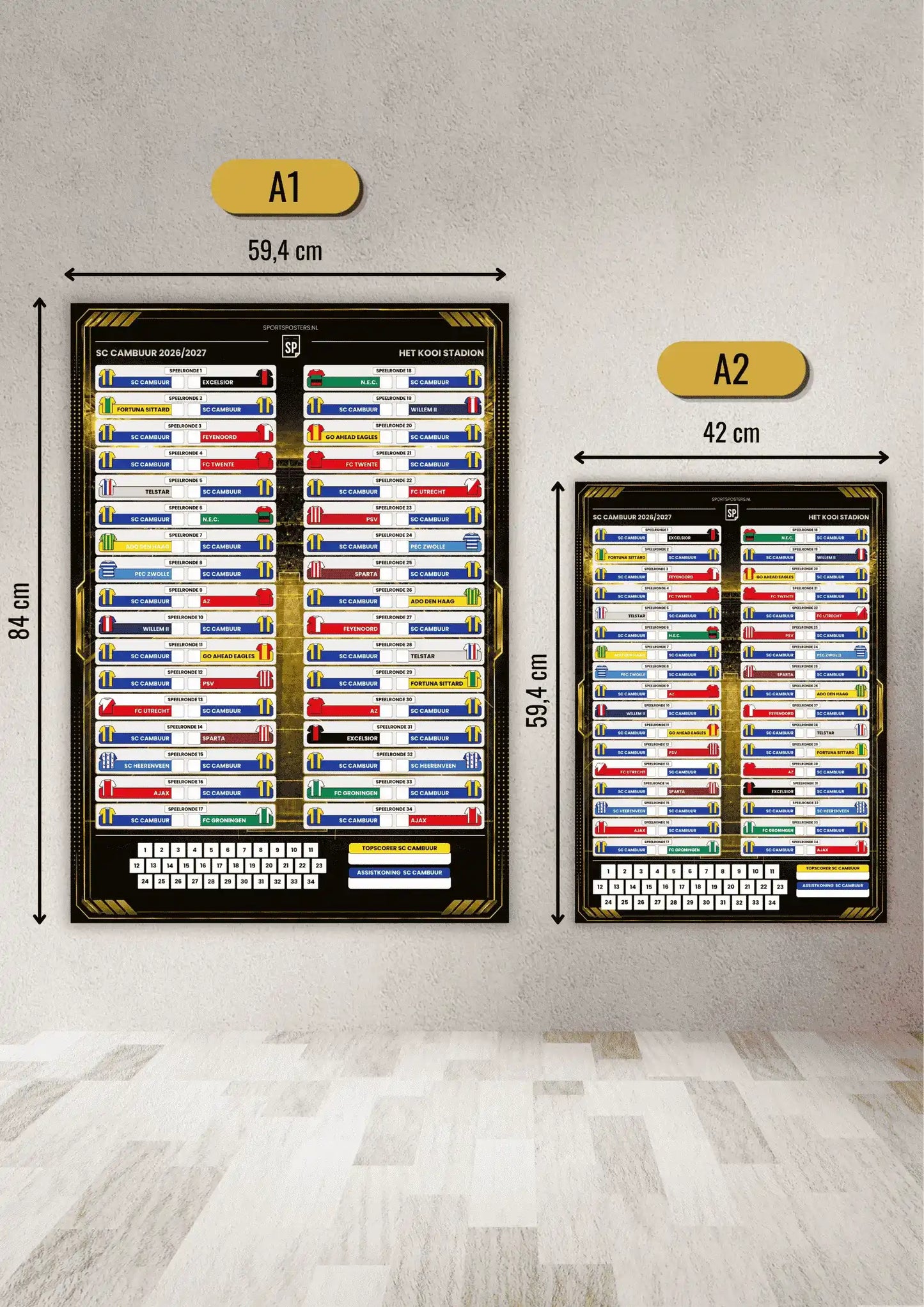 SC Cambuur 2026/2027 Invul Poster