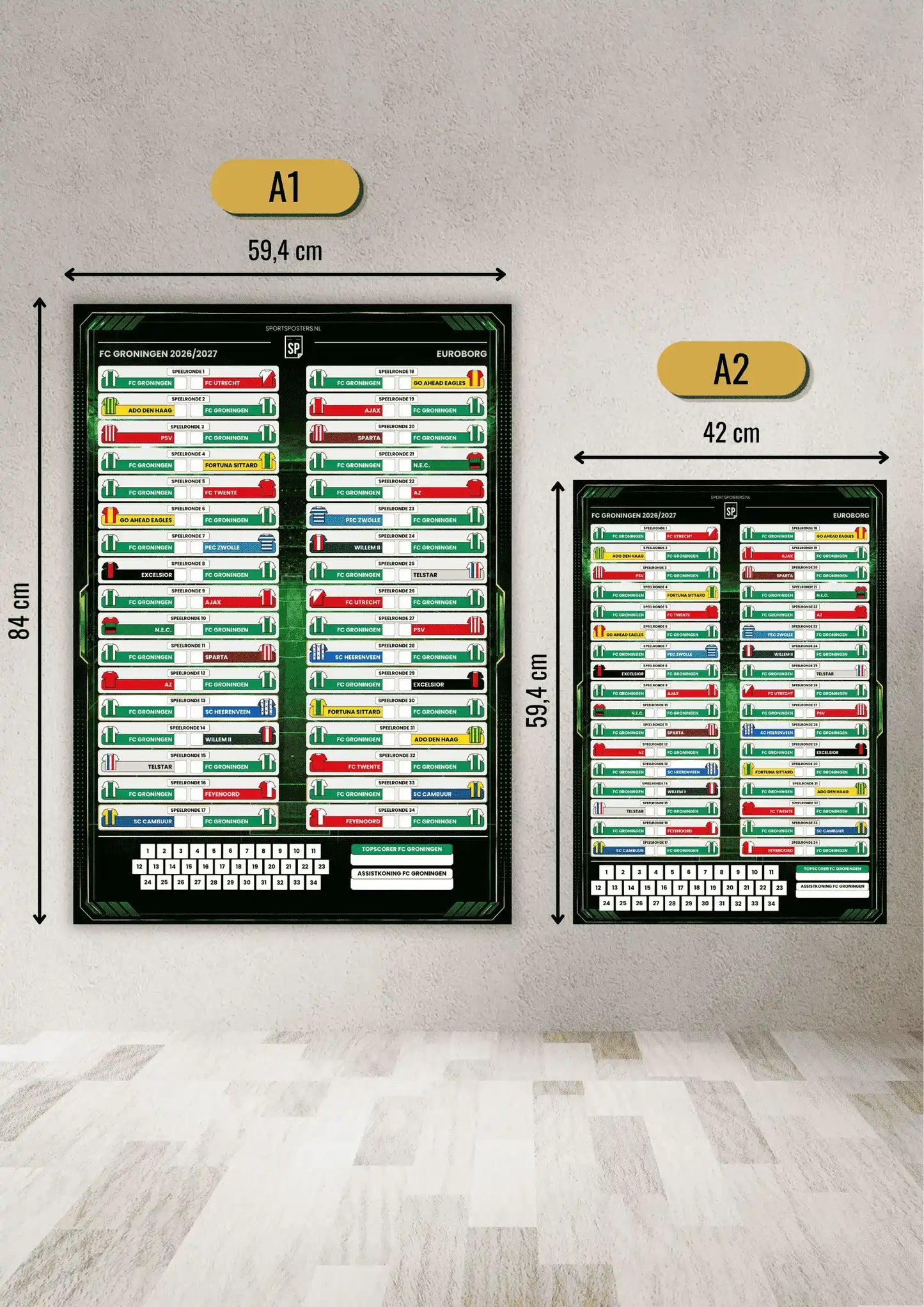 FC Groningen 2026/2027 Invul Poster