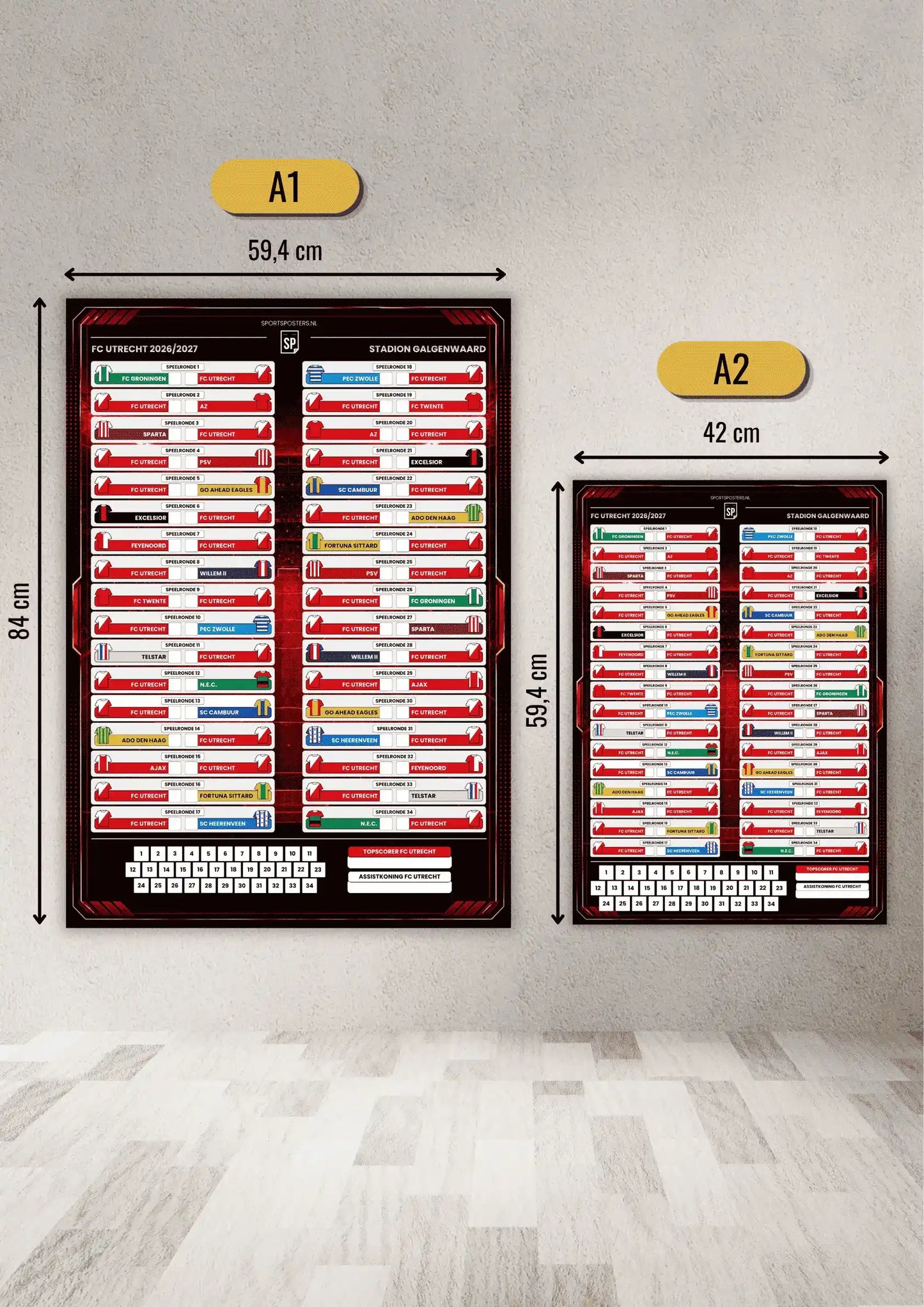 FC Utrecht 2026/2027 Invul Poster