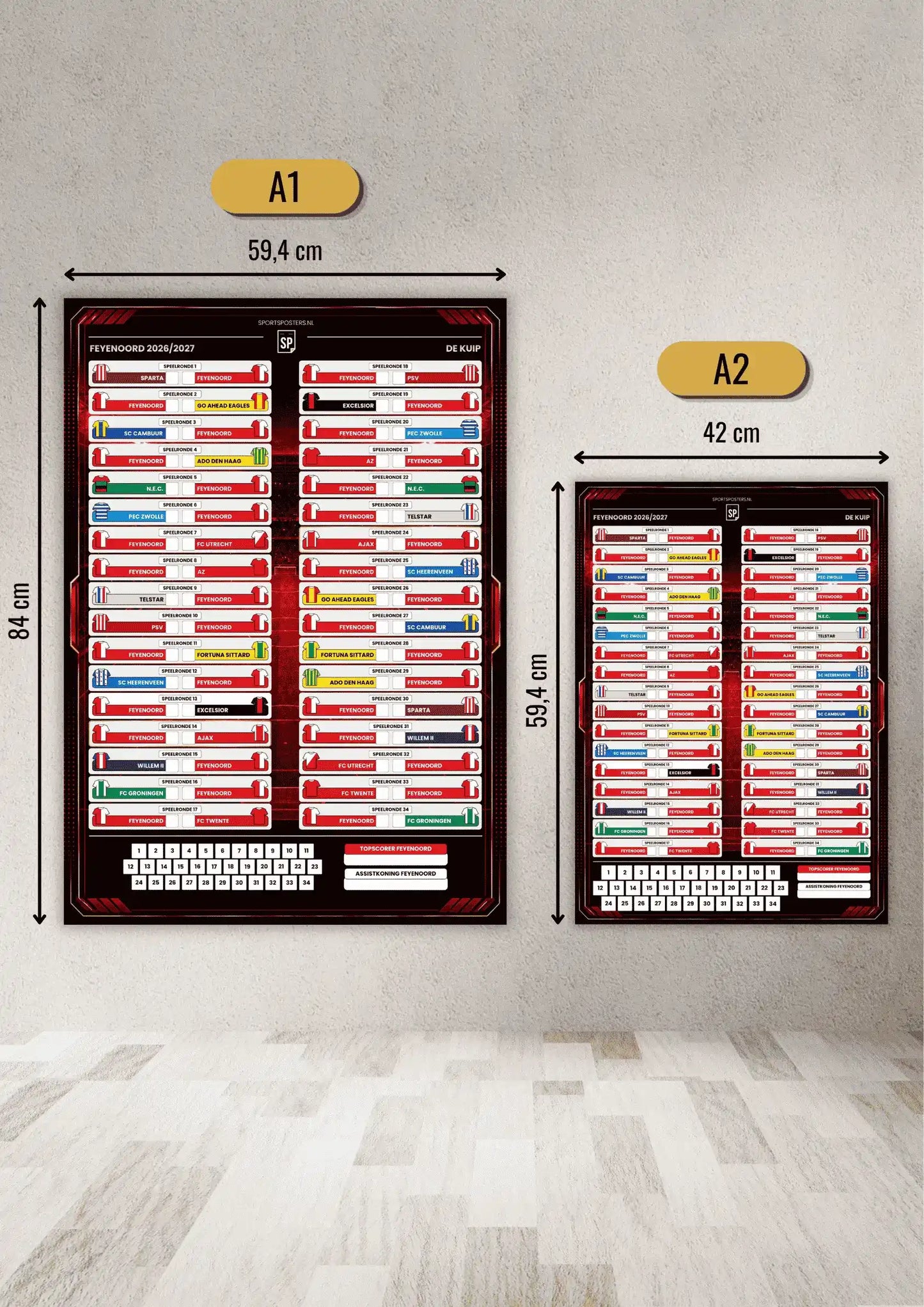 Feyenoord 2026/2027 Invul Poster
