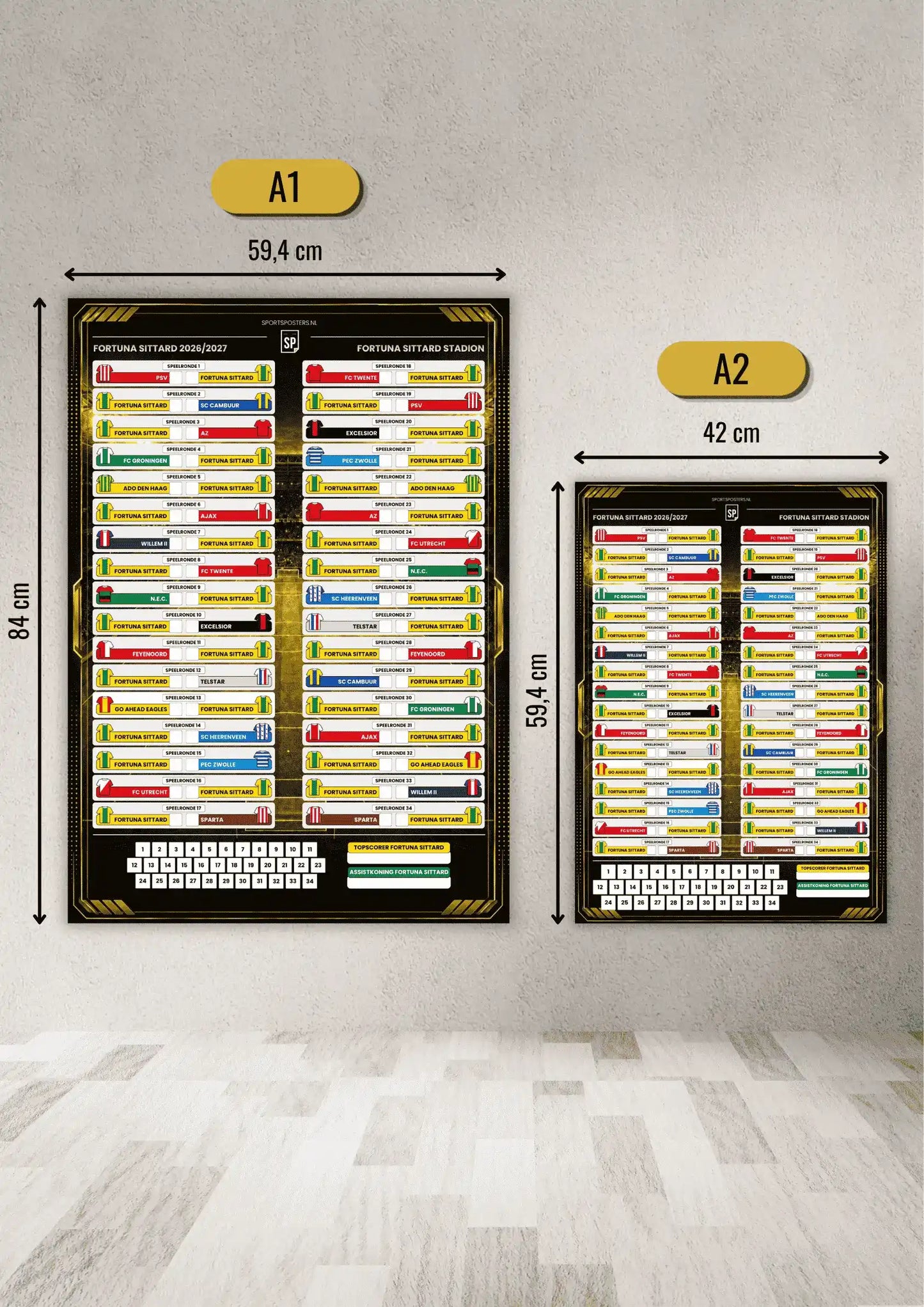 Fortuna Sittard 2026/2027 Invul Poster