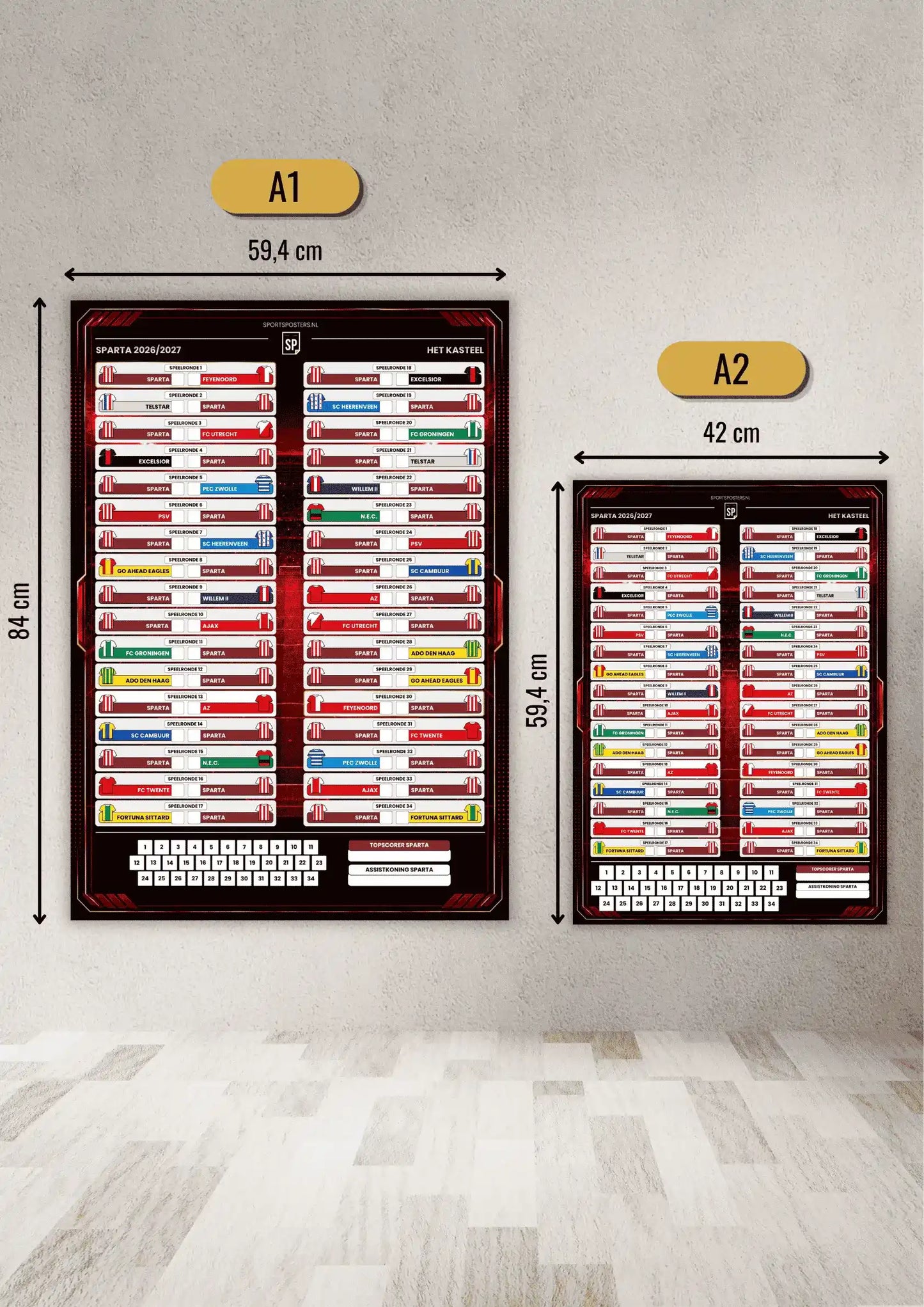 Sparta Rotterdam 2026/2027 Invul Poster