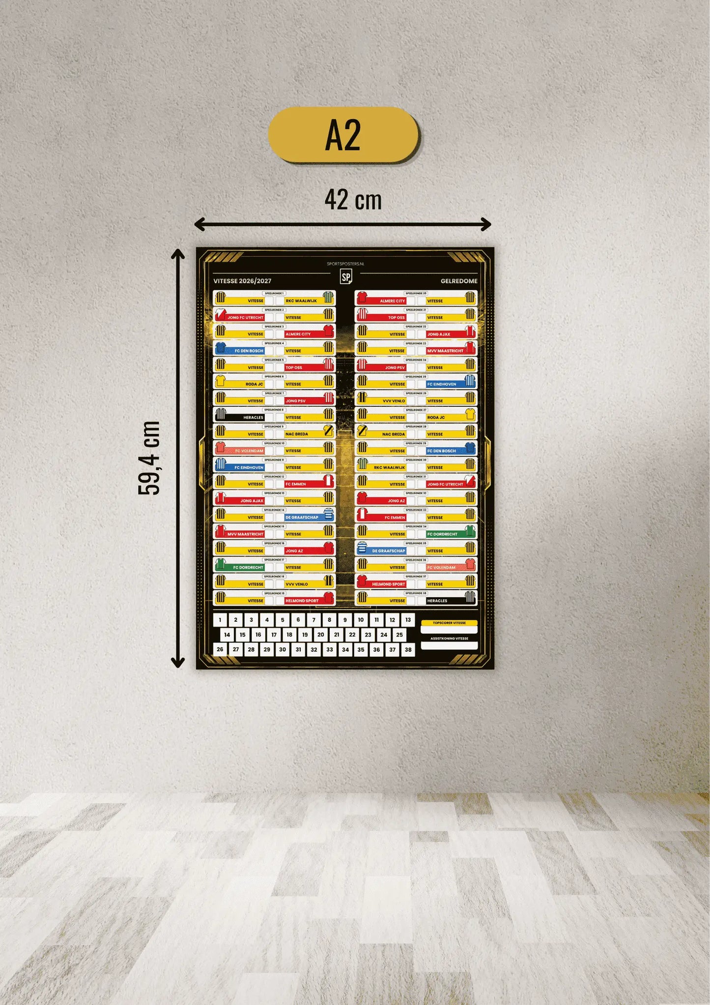 Vitesse 2026/2027 Invul Poster A2