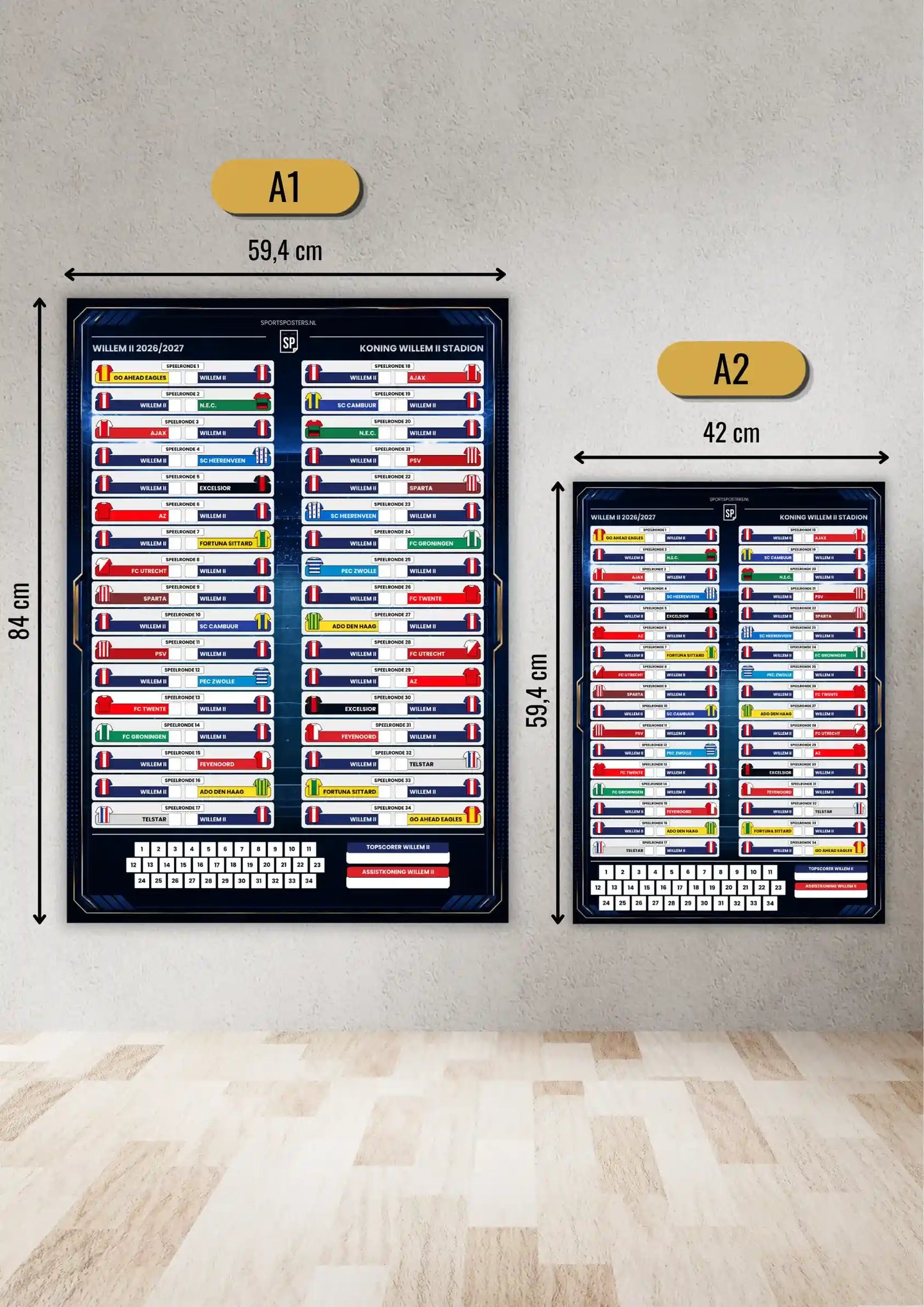 Willem II 2026/2027 Invul Poster