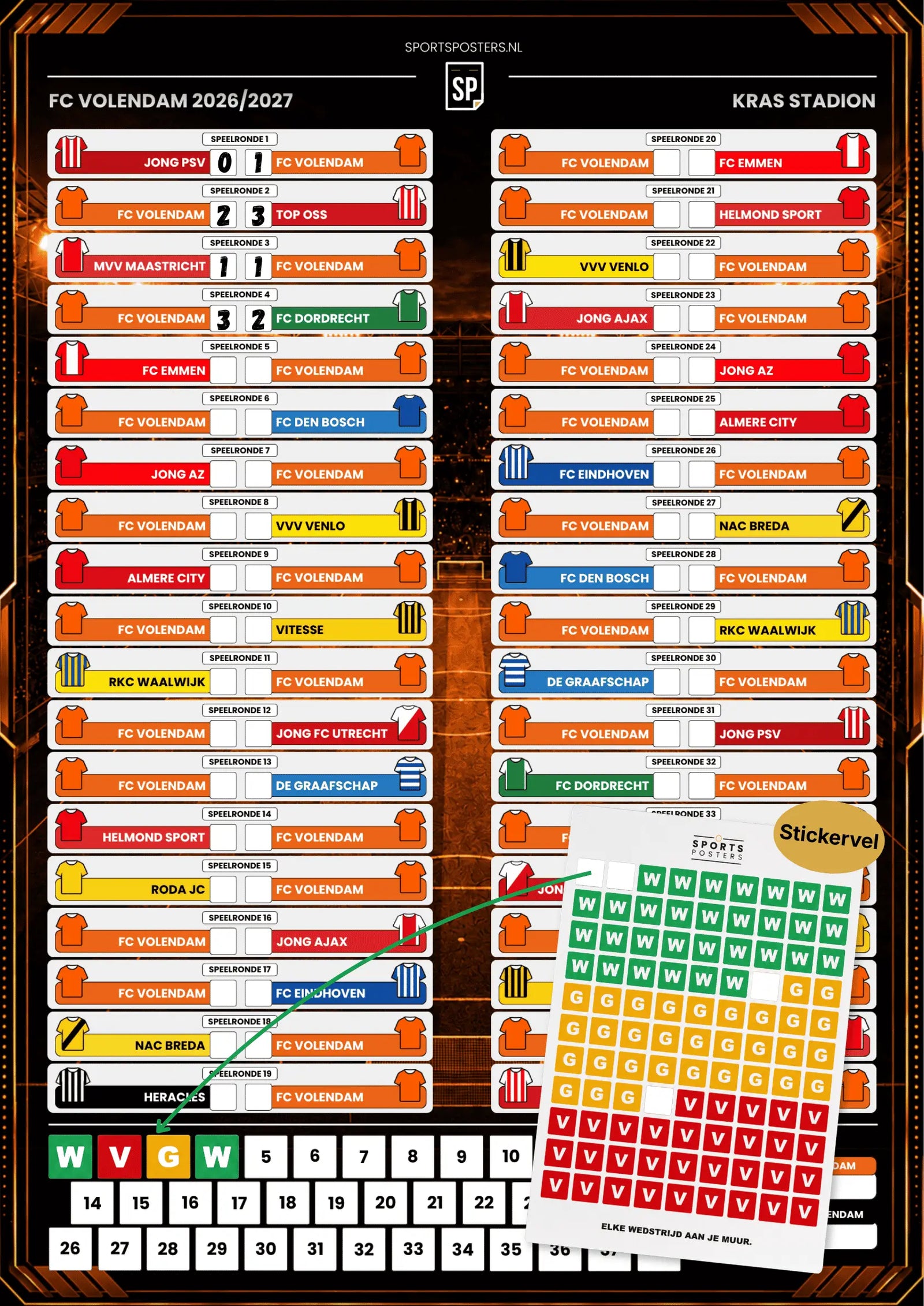 FC Volendam 2026/2027 Invul Poster A2