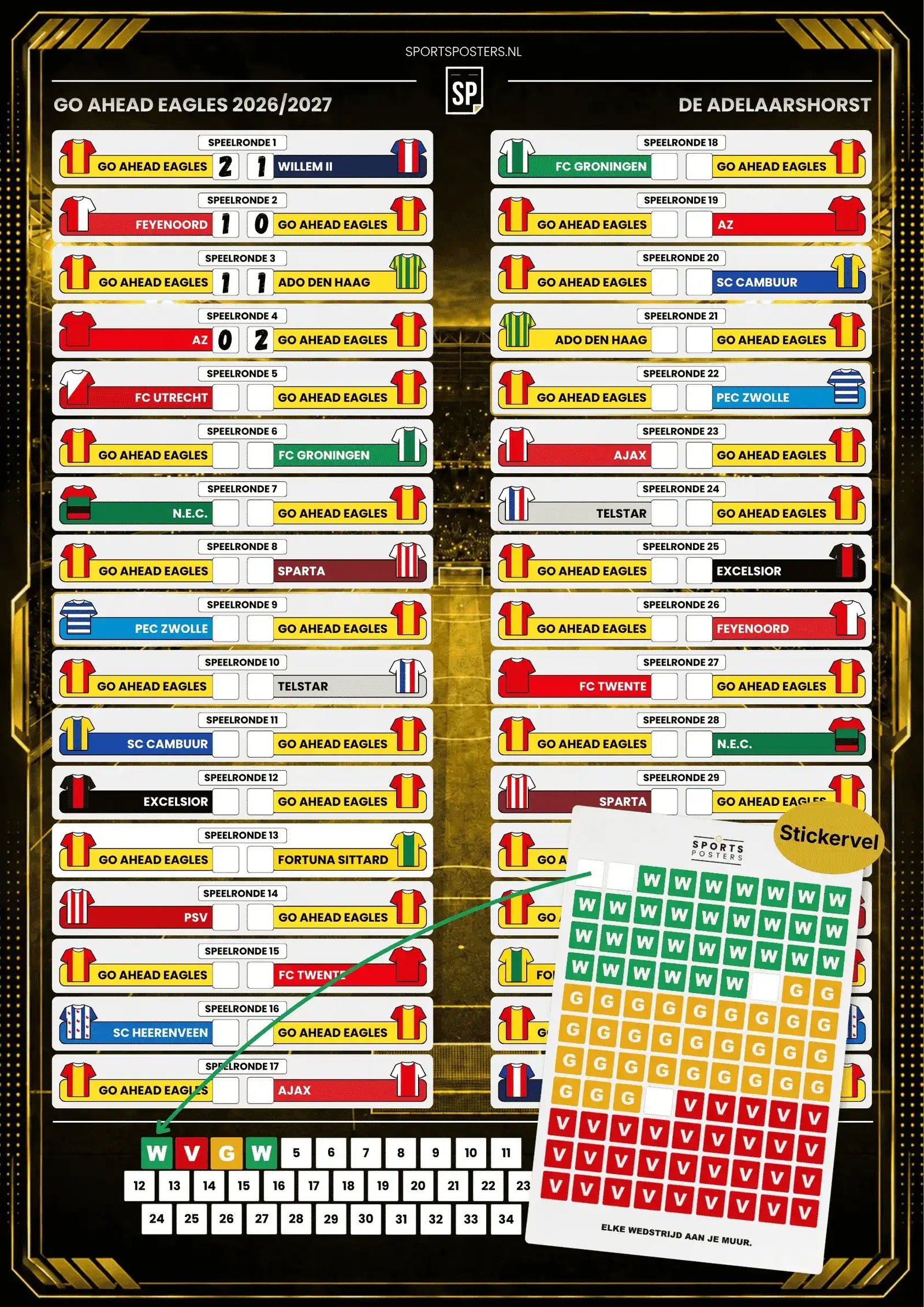 Go Ahead Eagles 2026/2027 Invul Poster