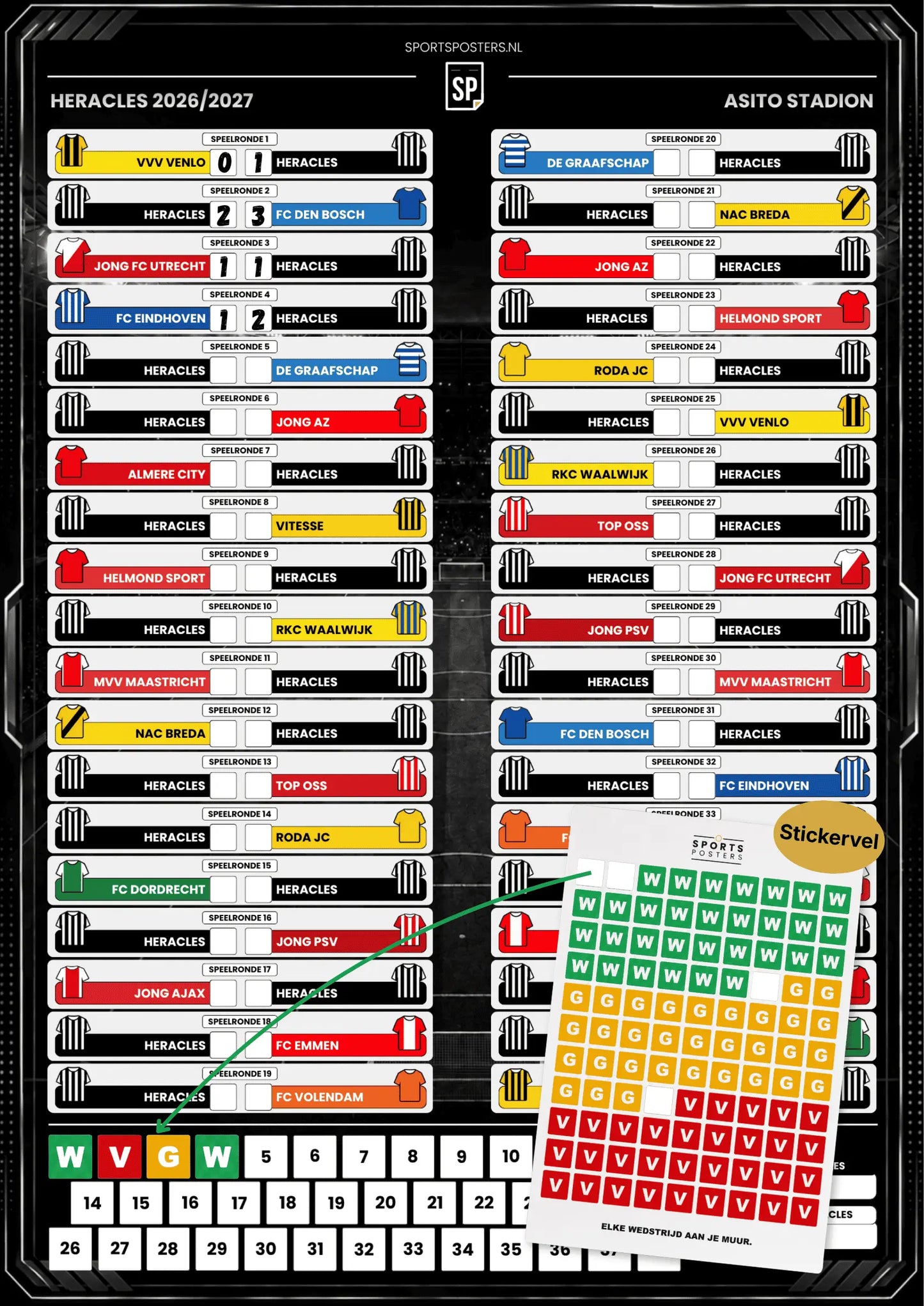 Heracles 2026/2027 Invul Poster A2