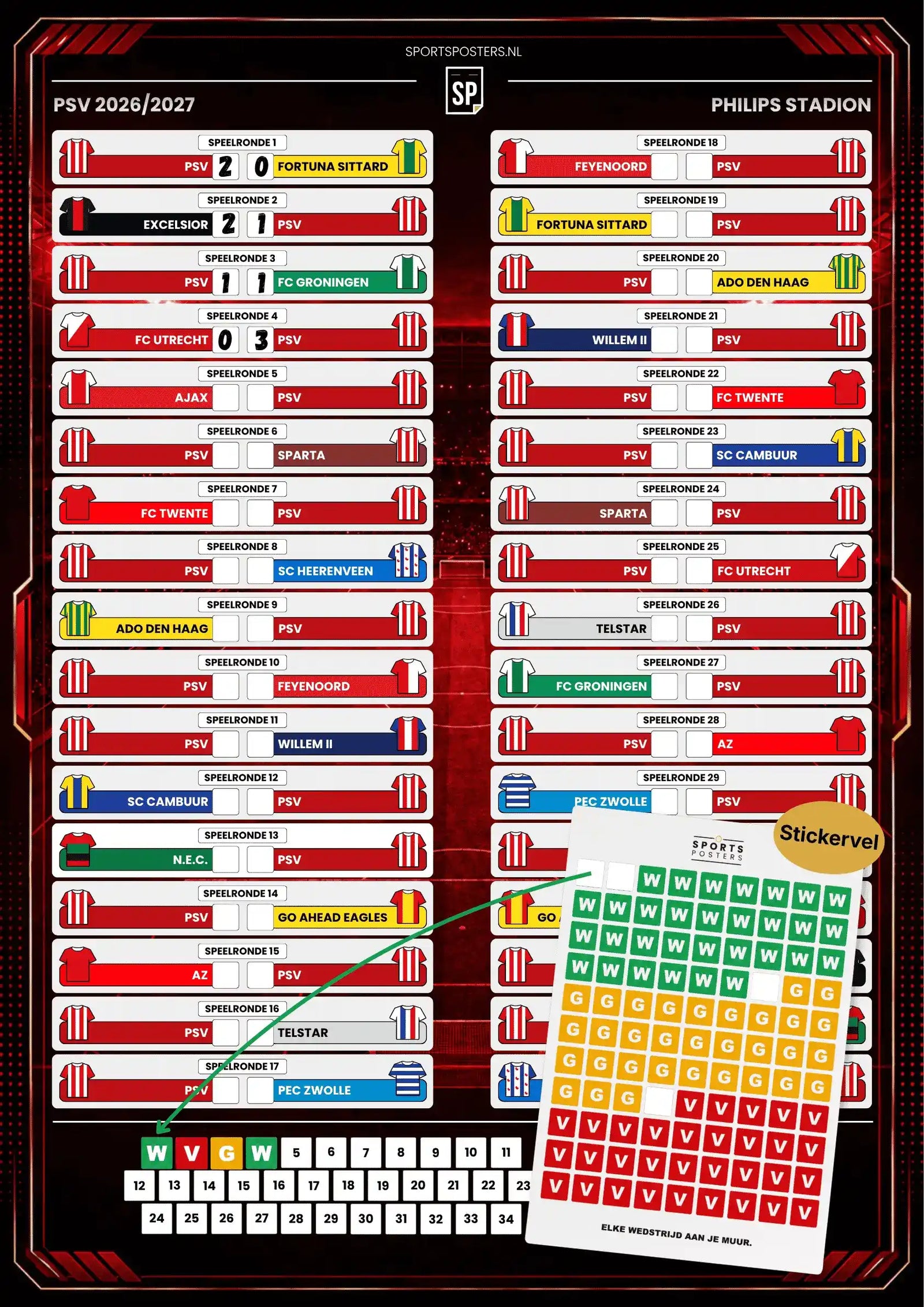 PSV 2026/2027 Invul Poster