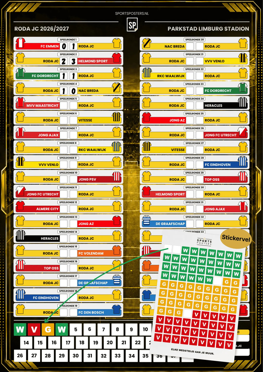 Roda JC 2026/2027 Invul Poster A2