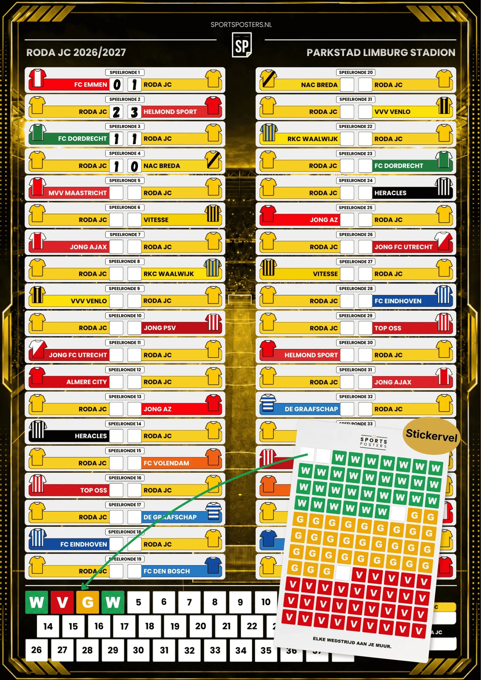 Roda JC 2026/2027 Invul Poster A2