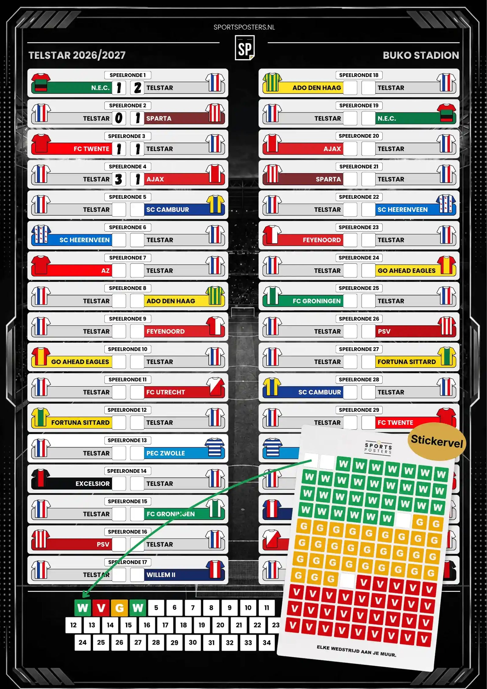 Telstar 2026/2027 Invul Poster