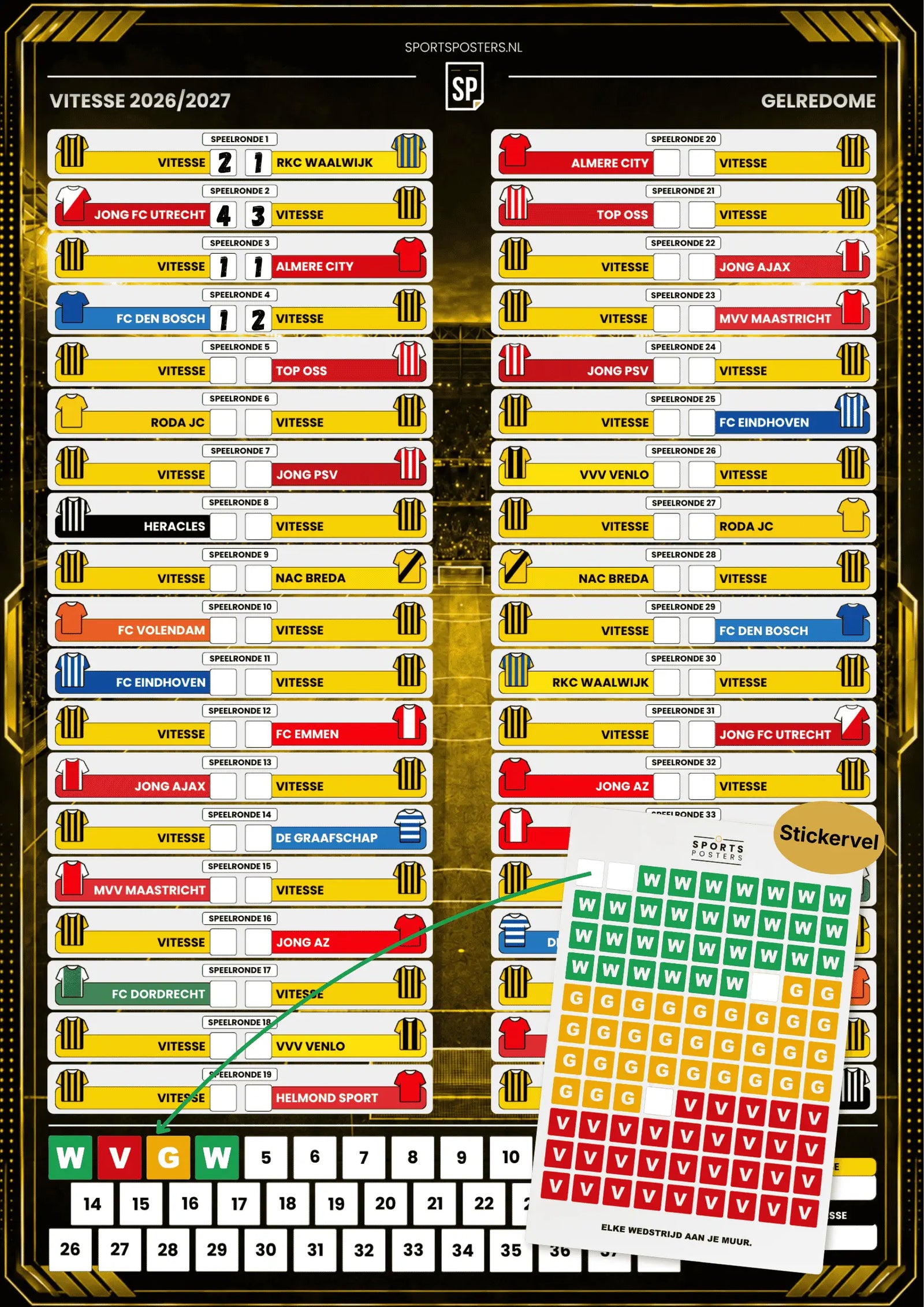 Vitesse 2026/2027 Invul Poster A2