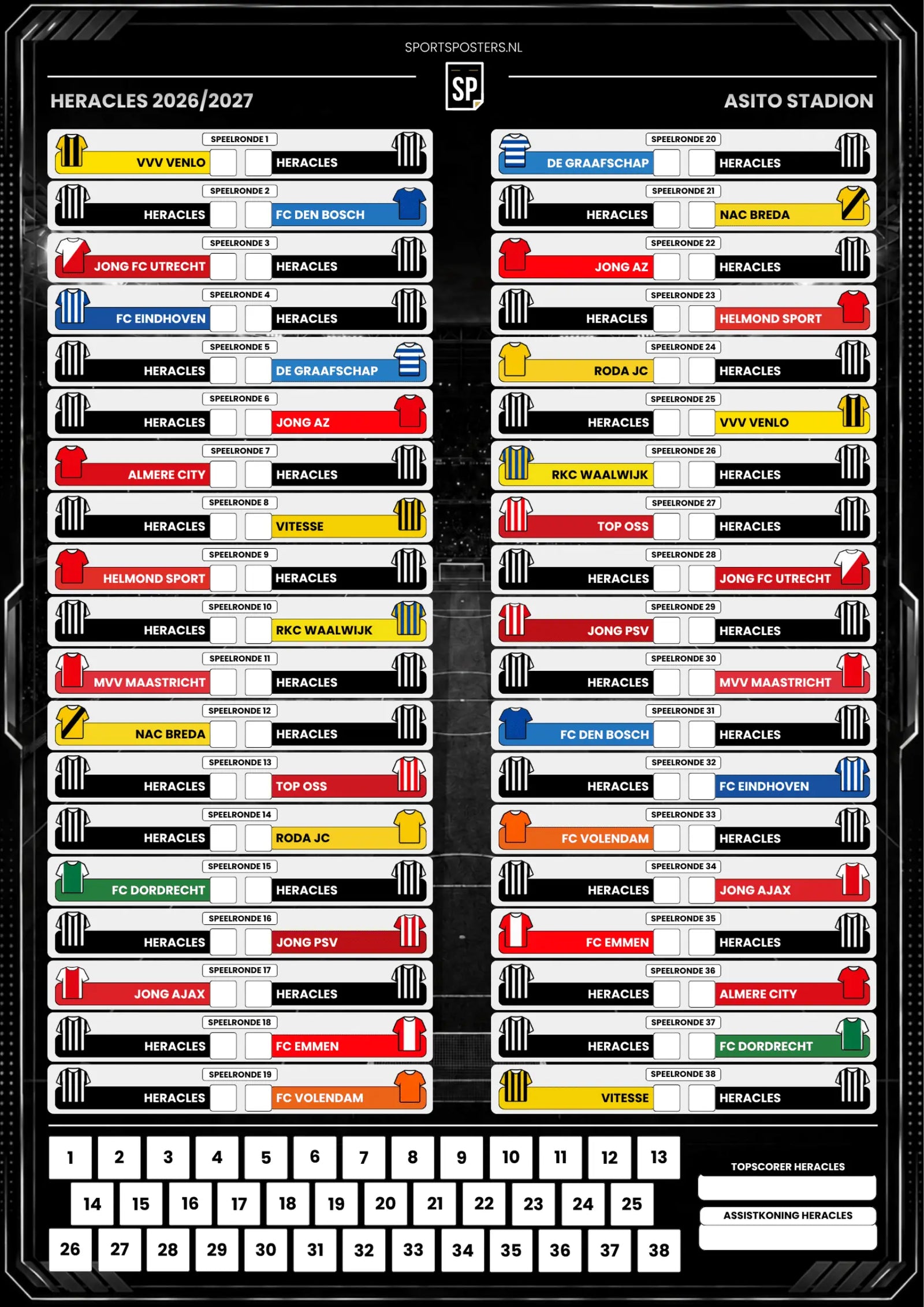 Heracles 2026/2027 Invul Poster A2