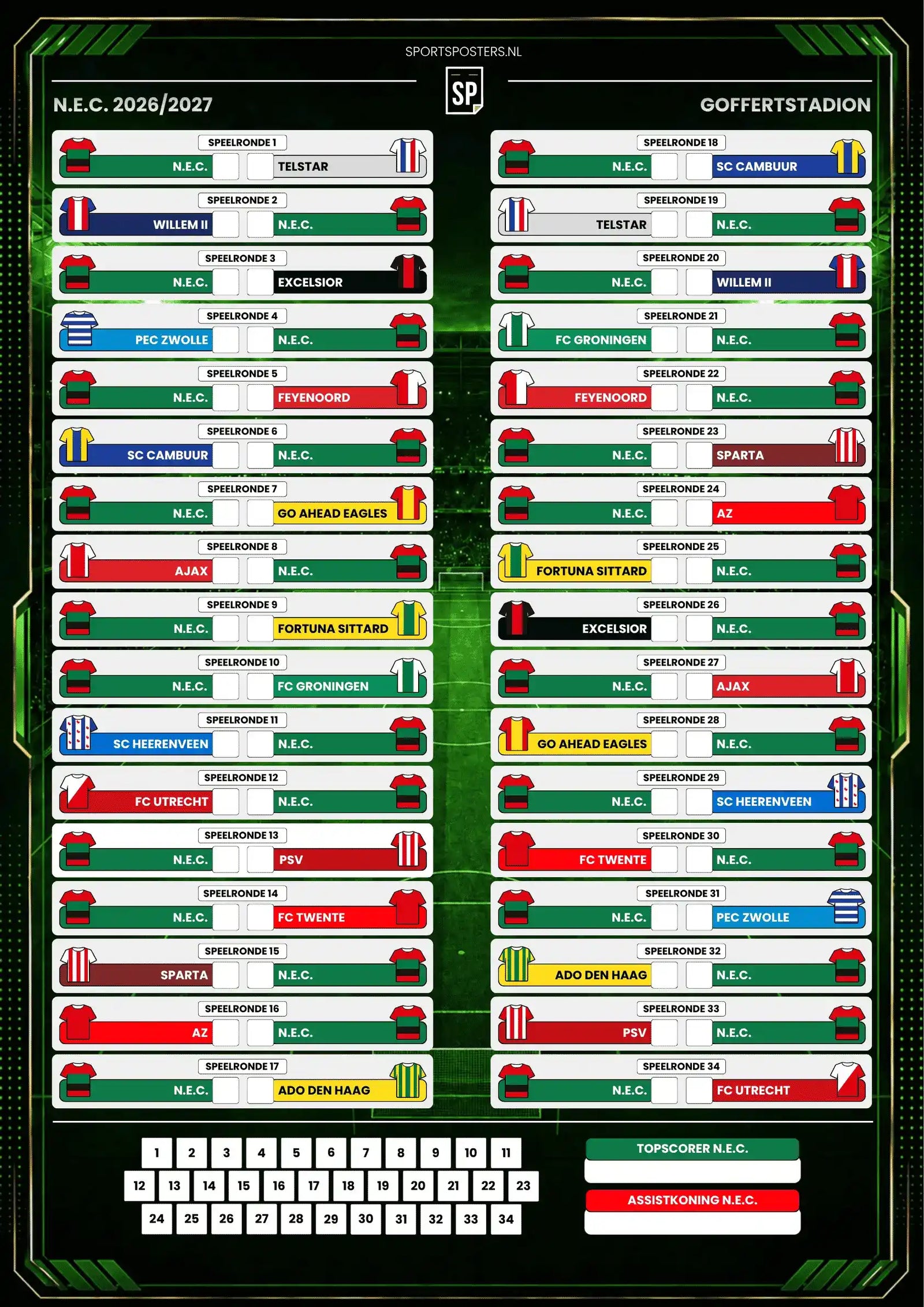 NEC 2026/2027 Invul Poster