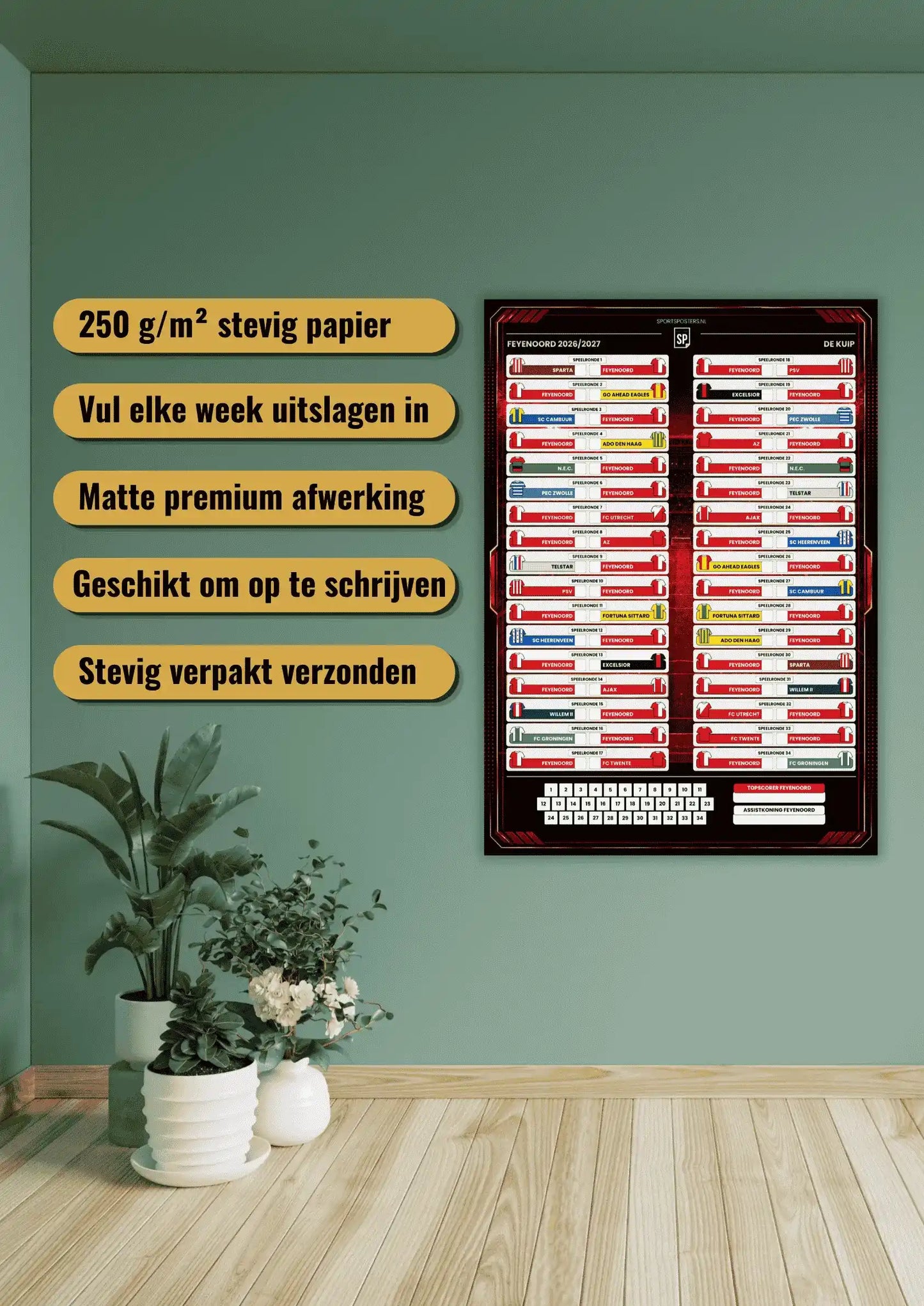Feyenoord 2026/2027 Invul Poster