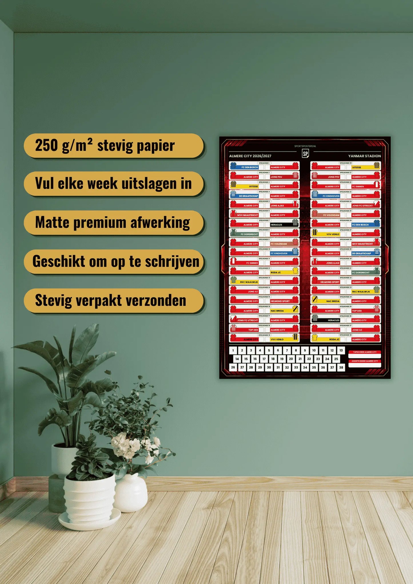Almere City 2026/2027 Invul Poster A2