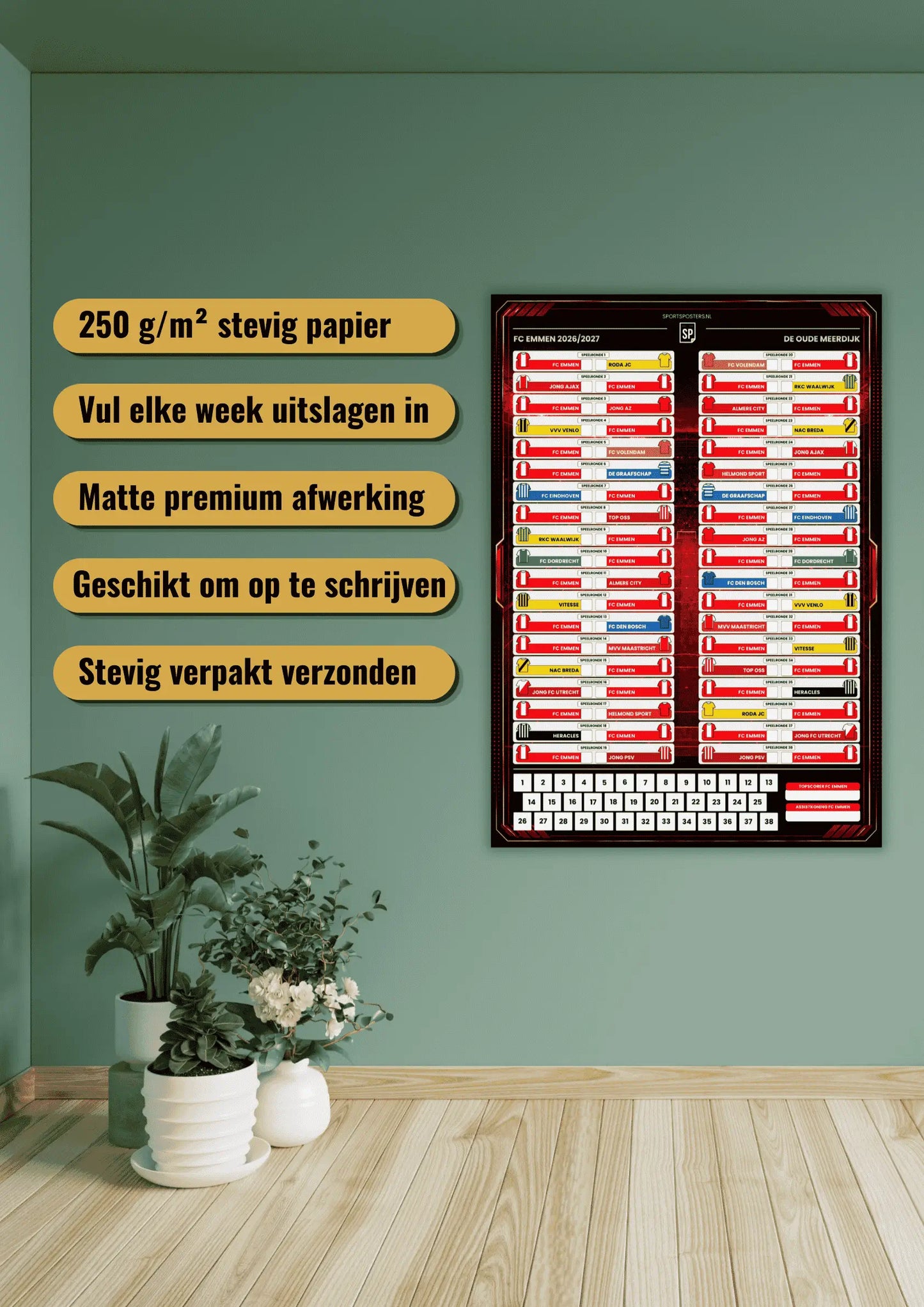 FC Emmen 2026/2027 Invul Poster A2