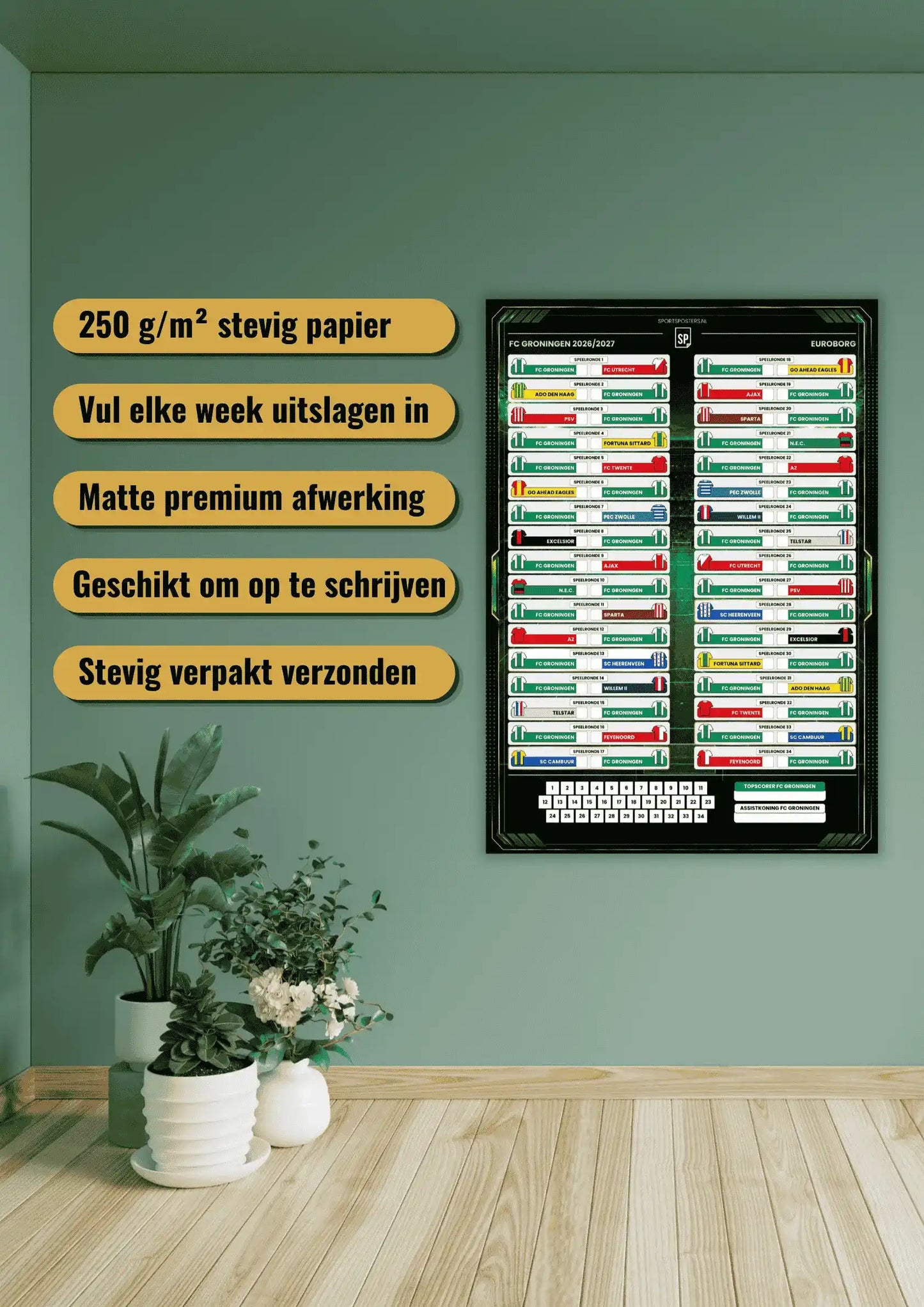 FC Groningen 2026/2027 Invul Poster