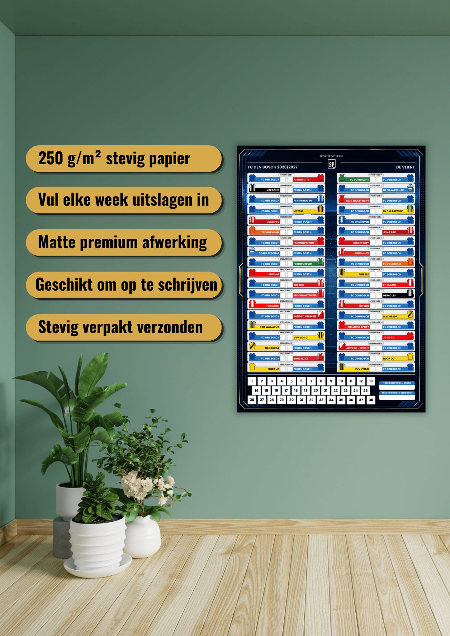 FC den Bosch 2026/2027 Invul Poster A2