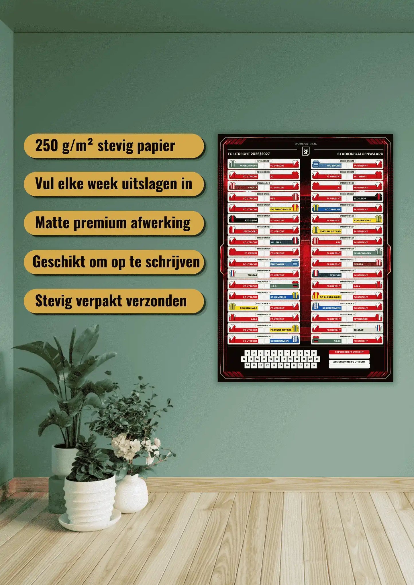 FC Utrecht 2026/2027 Invul Poster