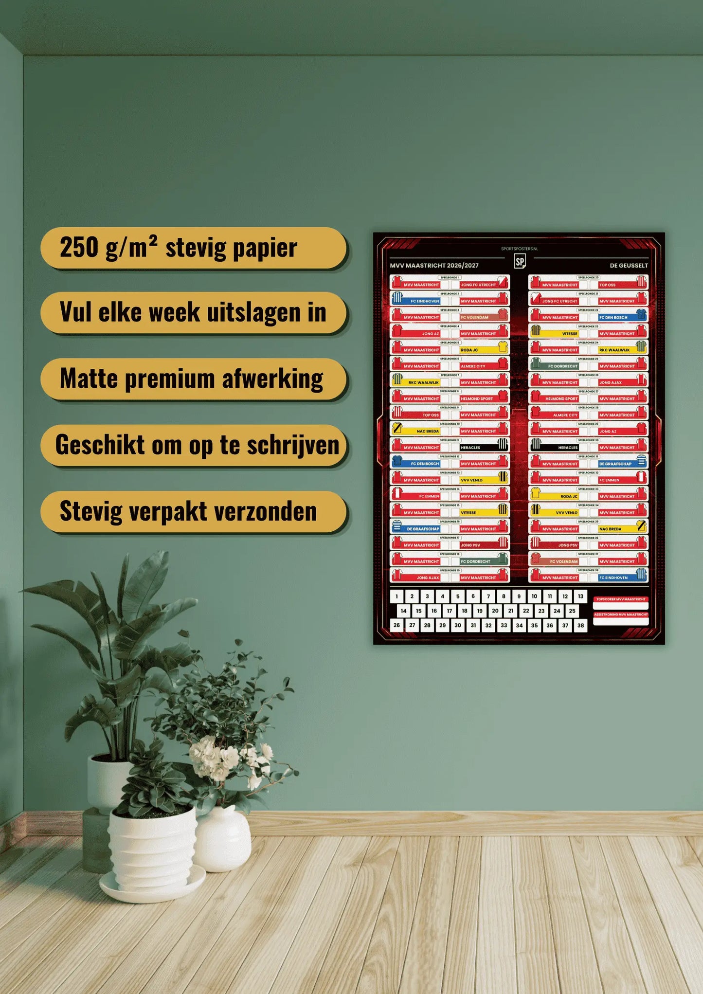 MVV Maastricht 2026/2027 Invul Poster A2