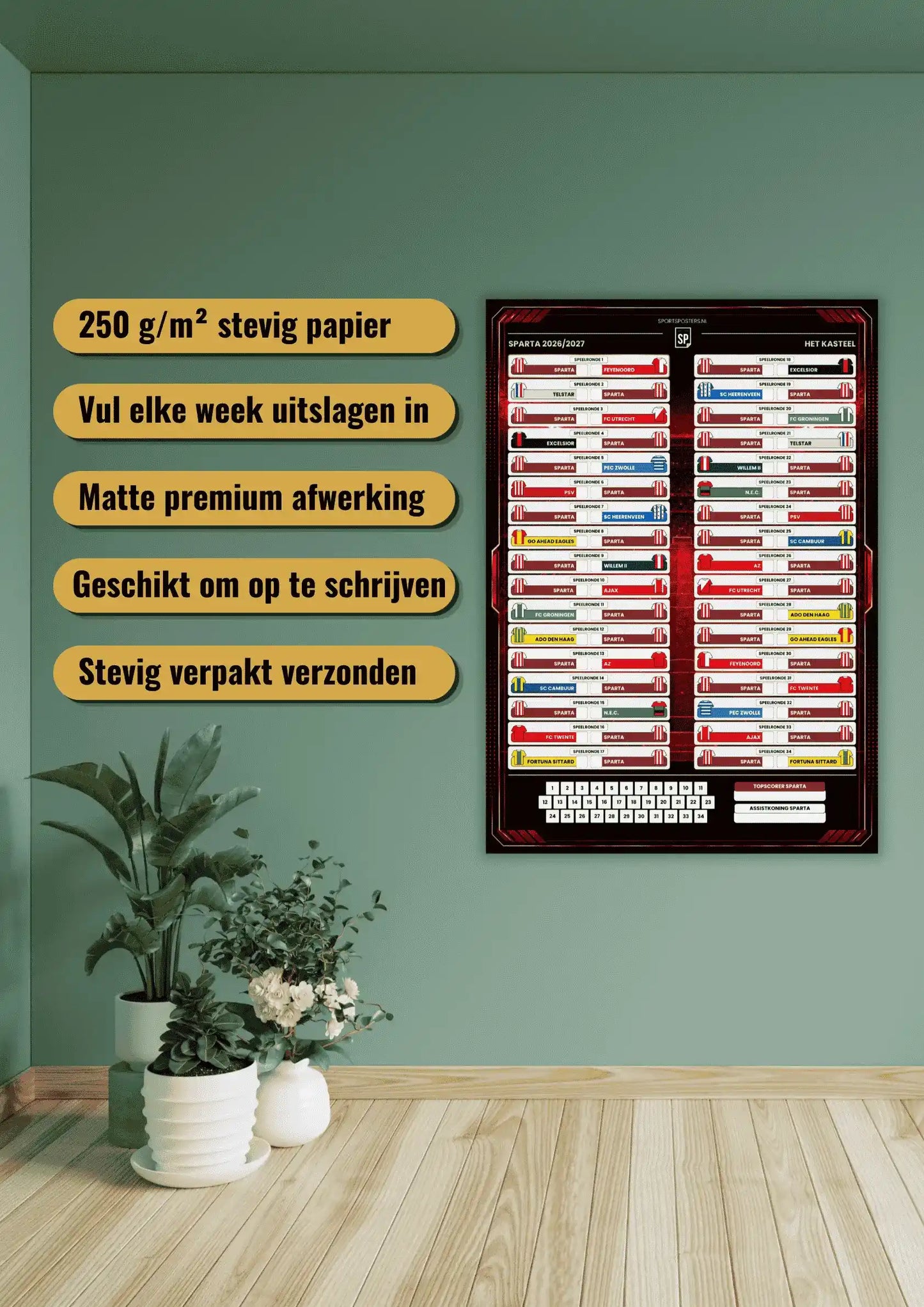 Sparta Rotterdam 2026/2027 Invul Poster