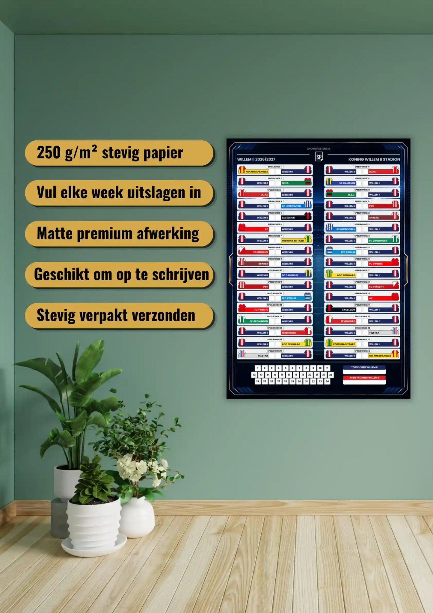 Willem II 2026/2027 Invul Poster